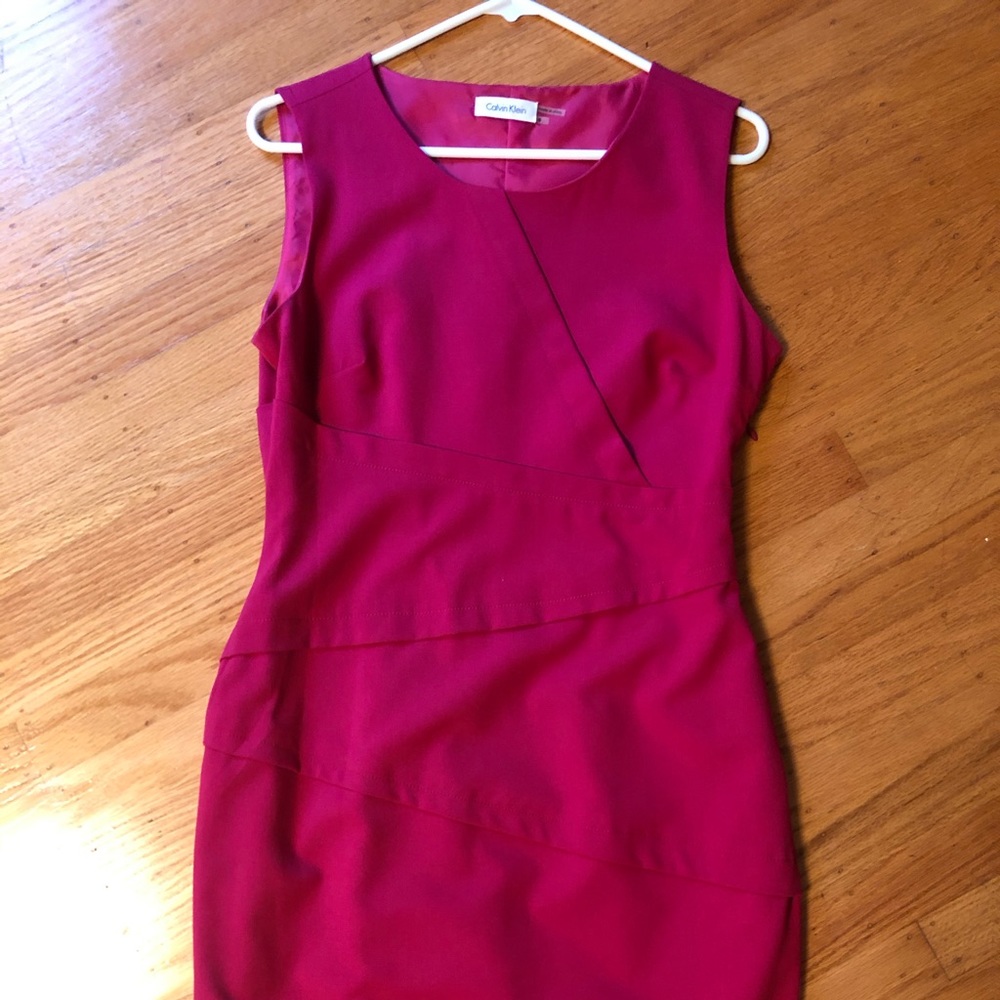 Pink Calvin Klein dress
